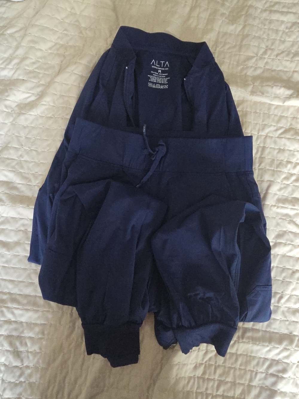 Women's Navy Jogger Set - Comfortable Hoodie & Drawstring Pants
